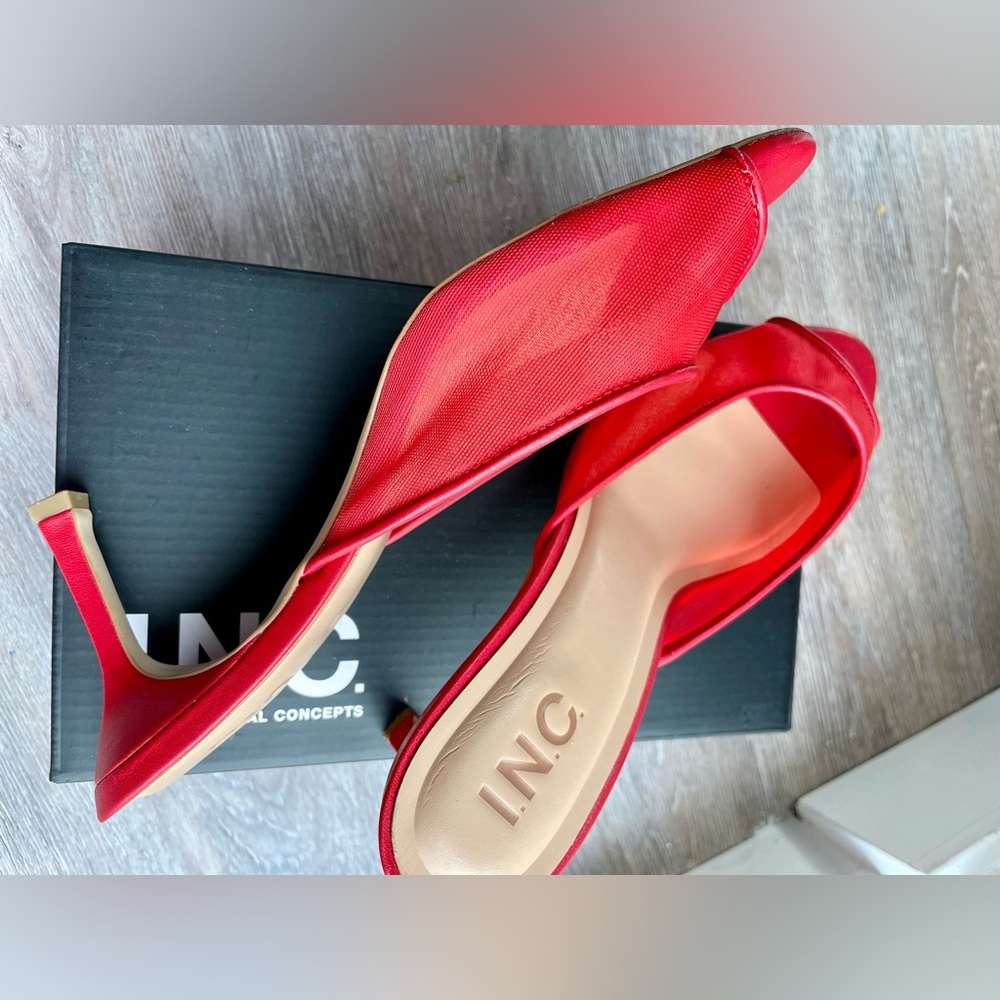 INC International Concepts Red Heels - Picture 2 of 3